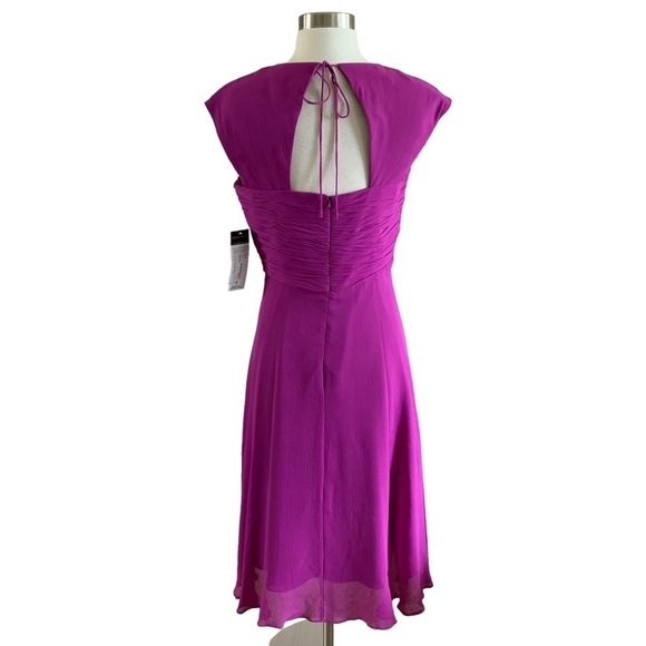 Donna Rico 100% Silk Lining Exposed Back High Waist Dress Size 8 - Picture 11 of 11